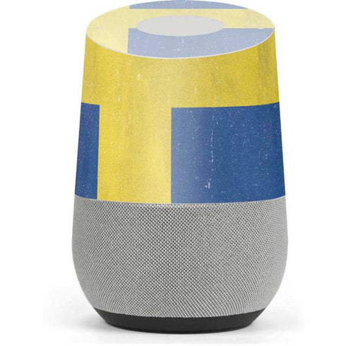 Sweden Flag Distressed Google Home Skin